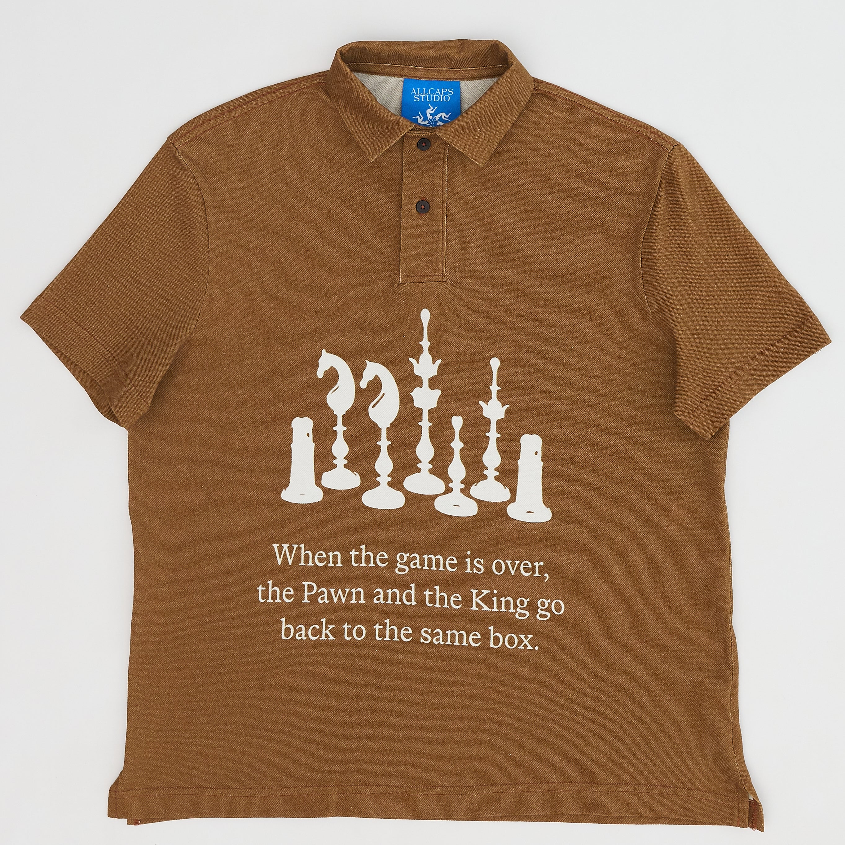 Chess Polo Shirt (Caramel)