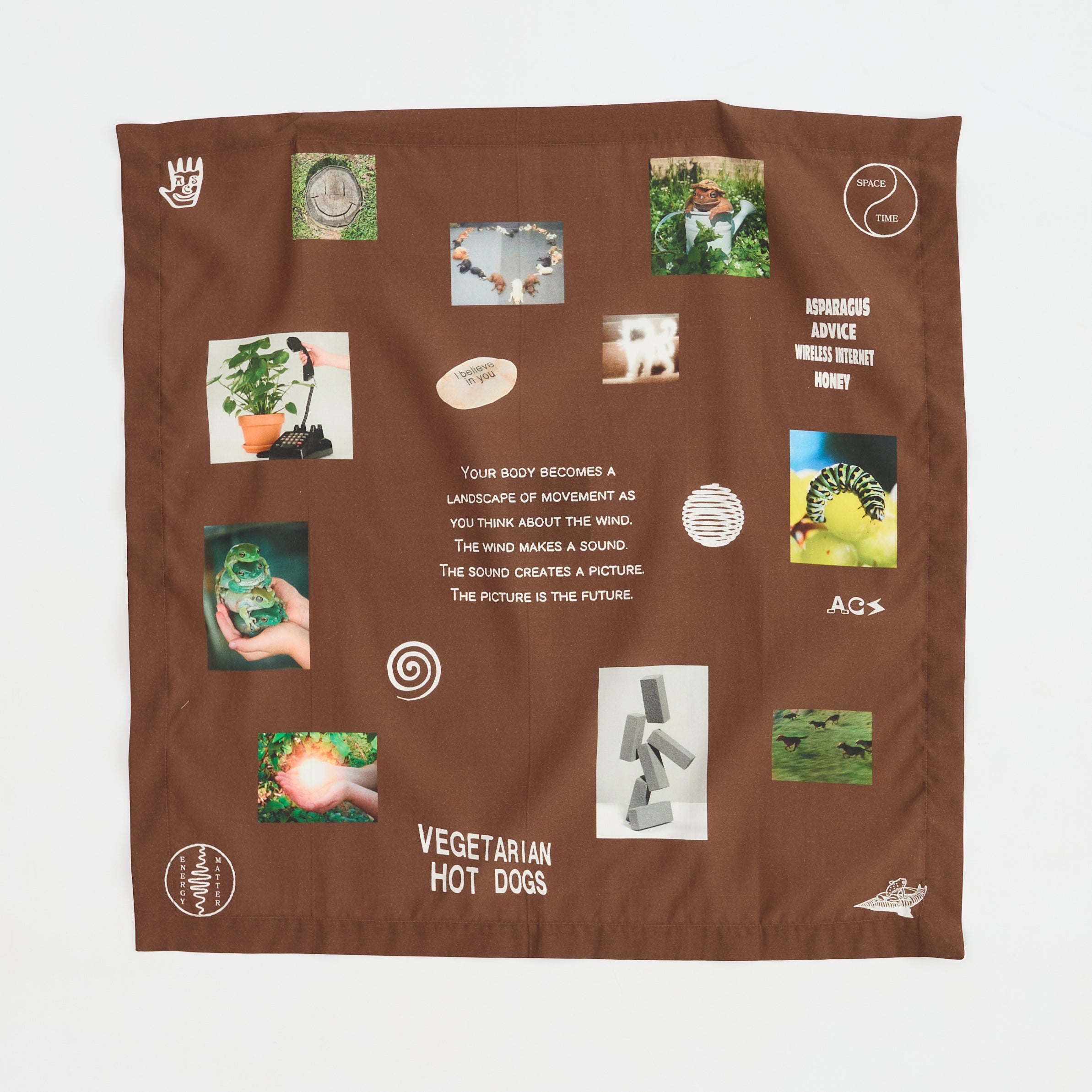 MOOD BOARD BANDANA (BROWN)