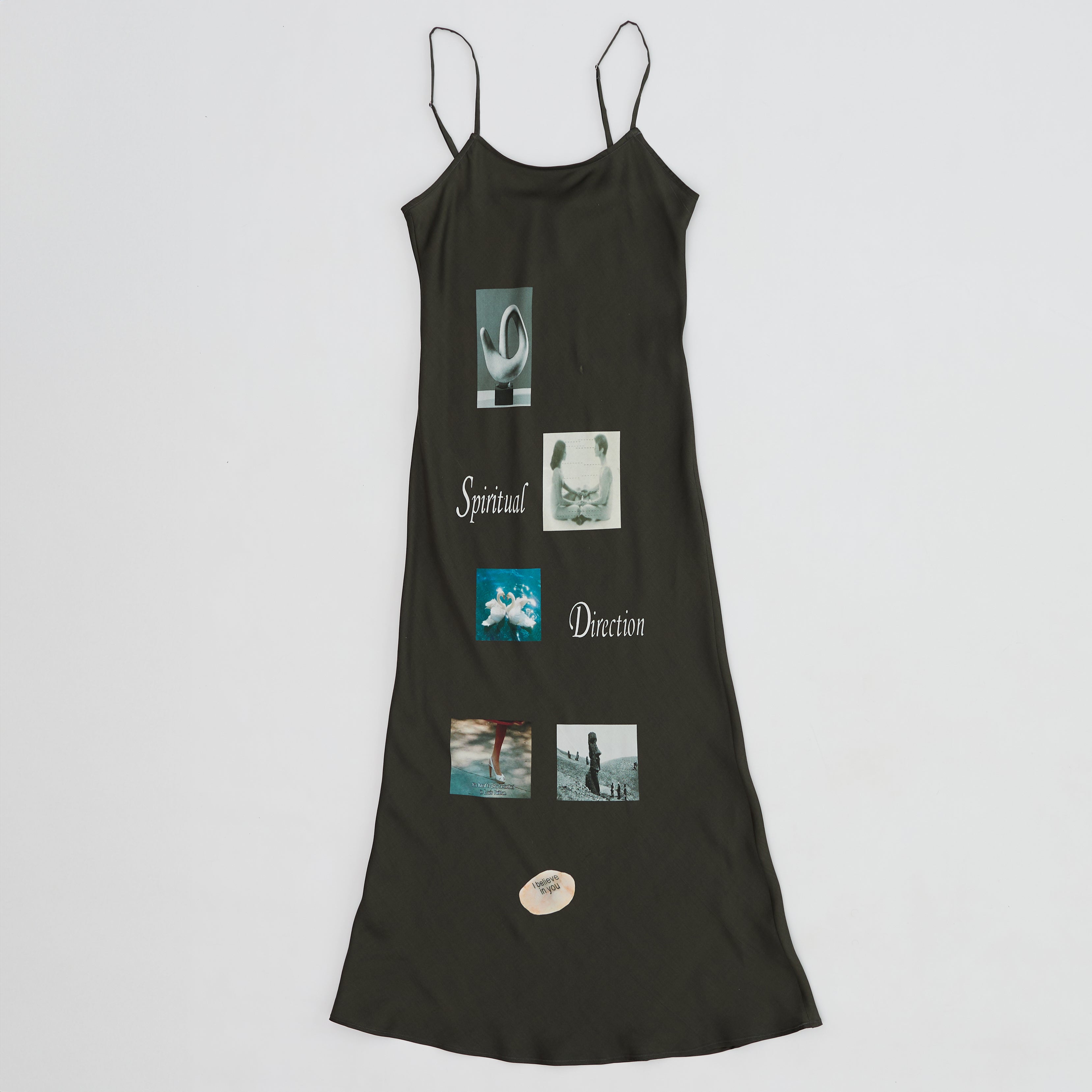 MOOD BOARD SLIP DRESS (CHARCOAL)