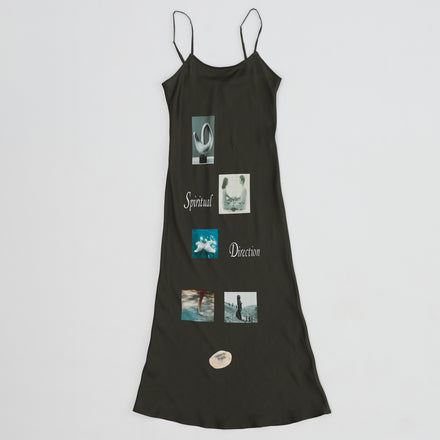 MOOD BOARD SLIP DRESS (CHARCOAL)