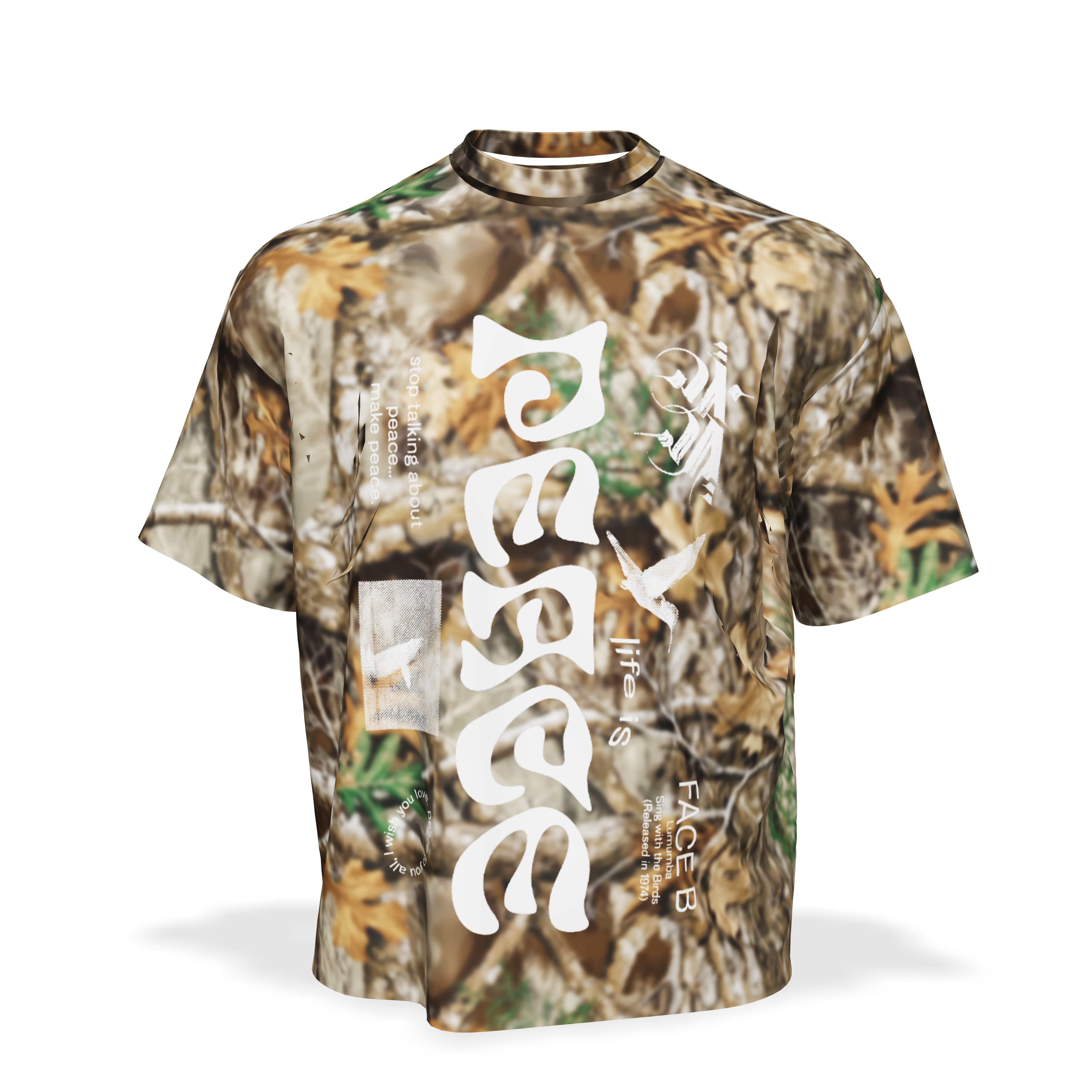 Lumumba Focus Camo - Boxy T-Shirt