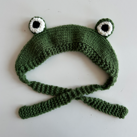 Frog Knitted Headwear Piece