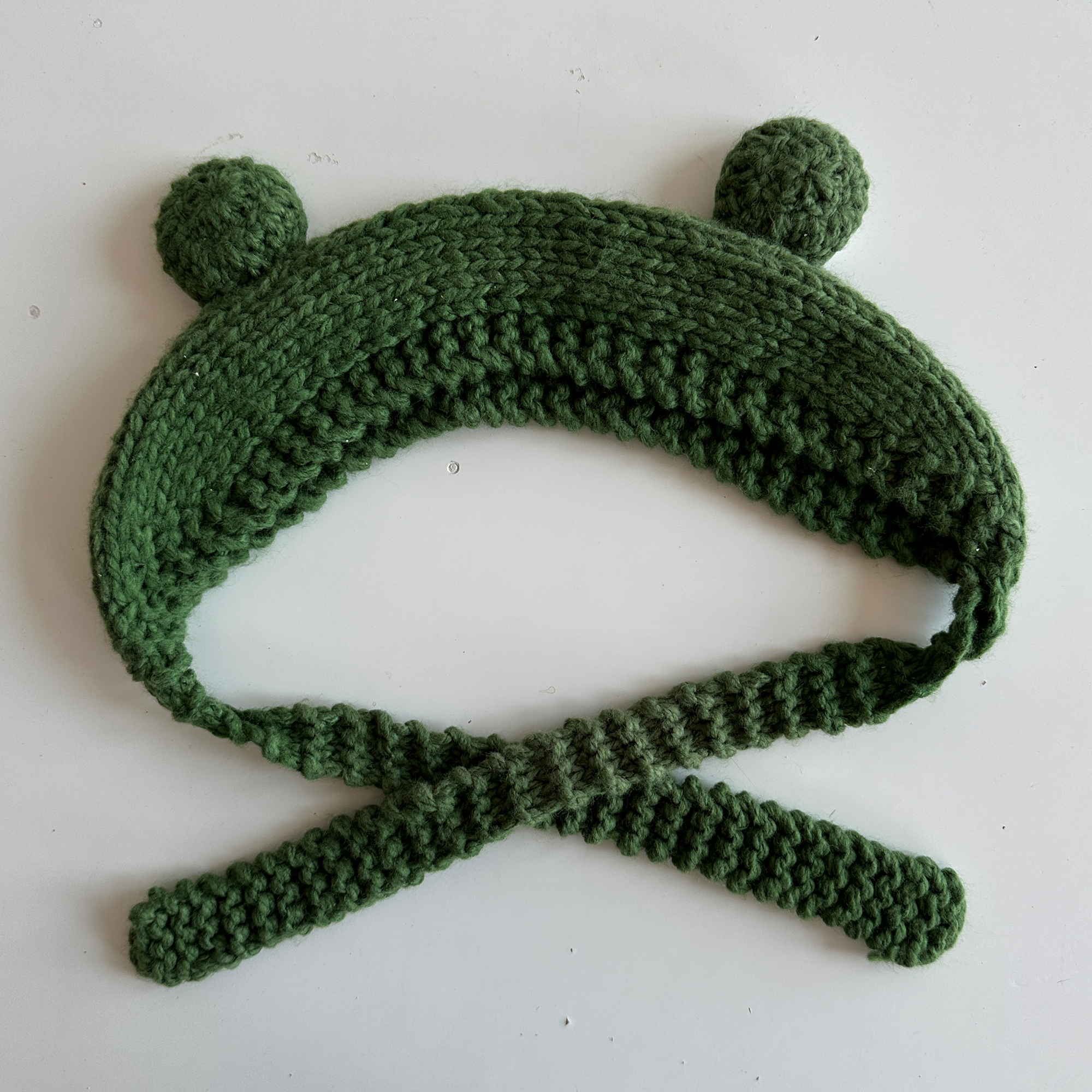 Frog Knitted Headwear Piece