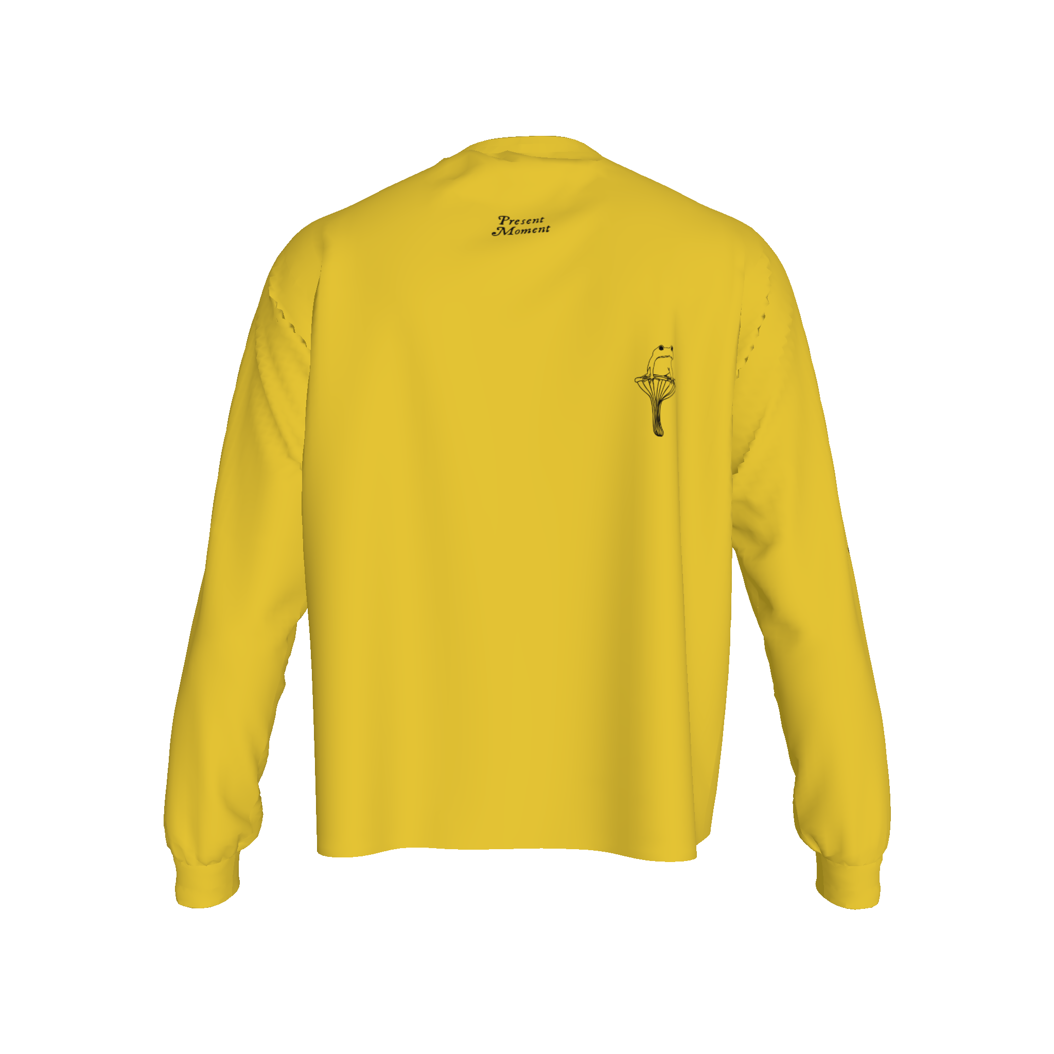 Mushroom Frog L/S T-Shirt (Yellow)