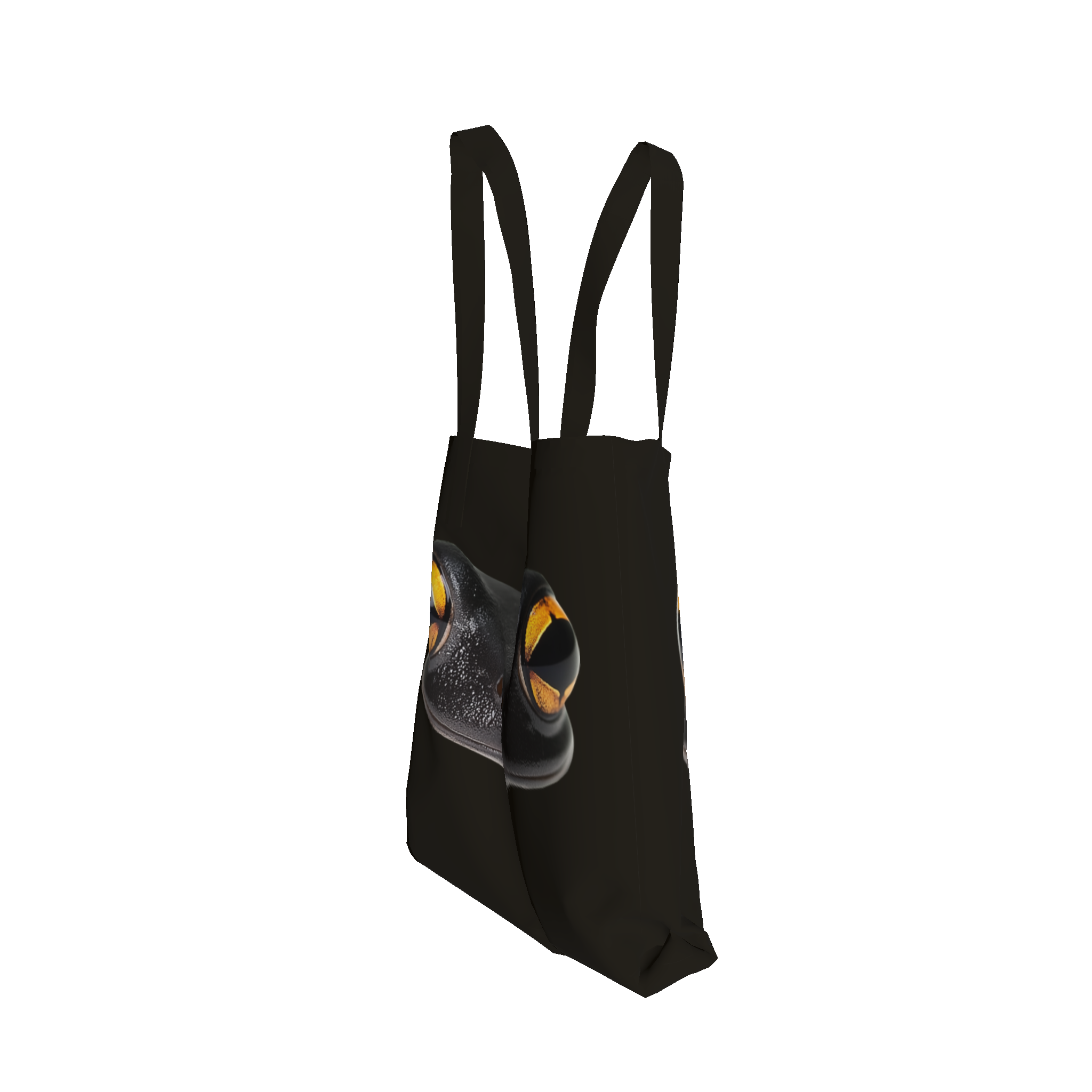 Black Frog Face Tote