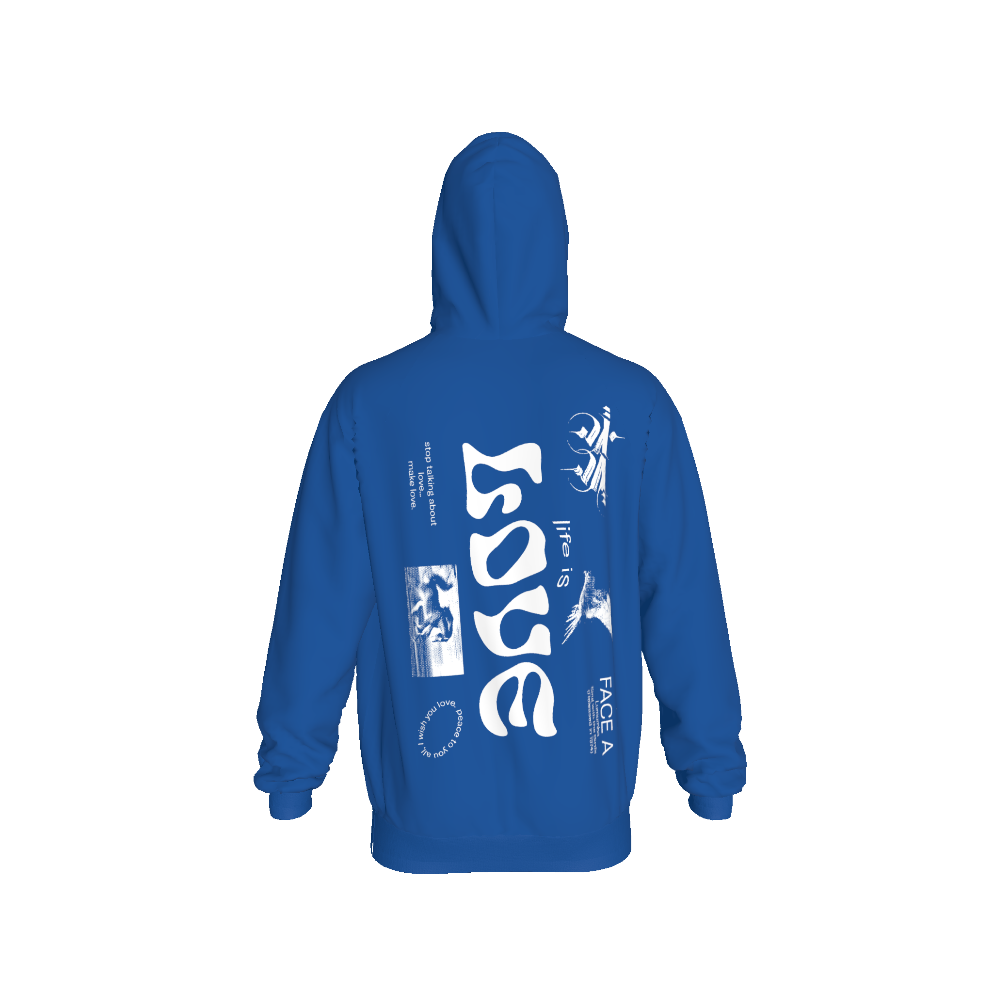 Lumumba Hooded Sweatshirt (Royal Blue)