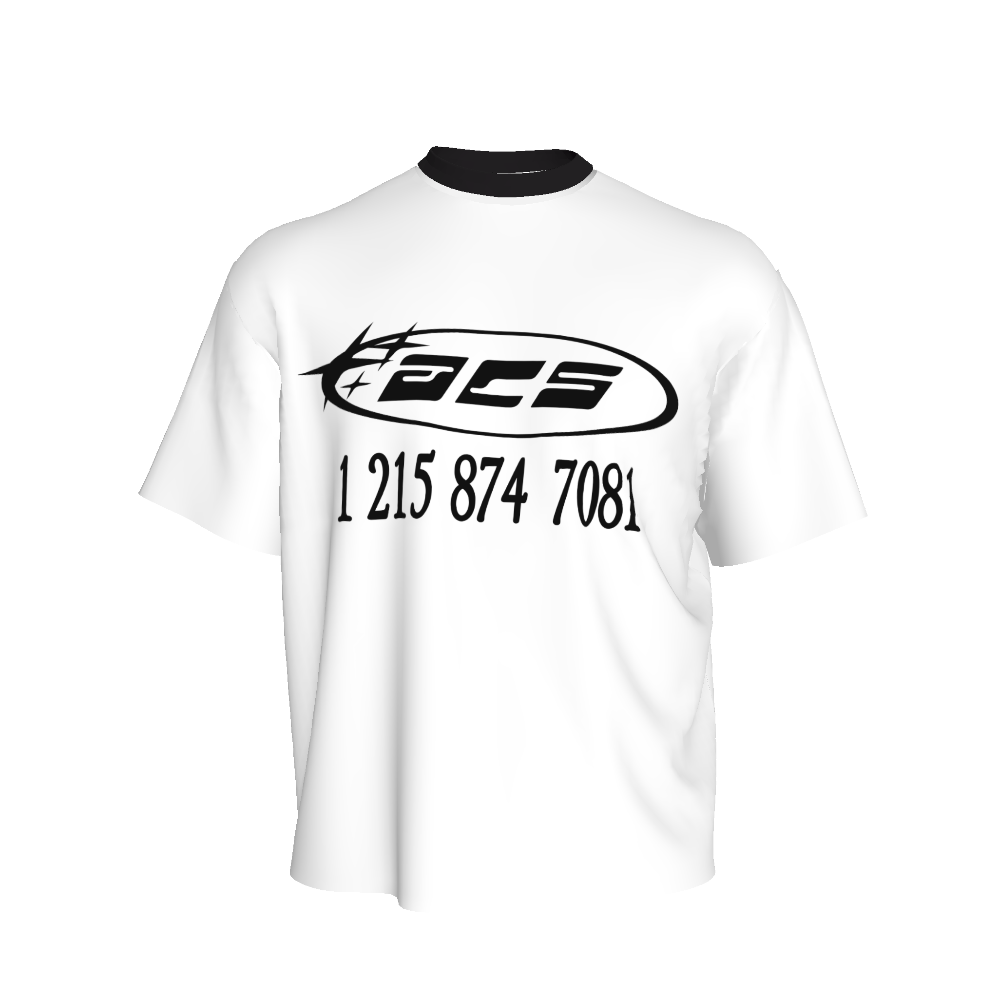 ACS Logo Ringer (White/Black)