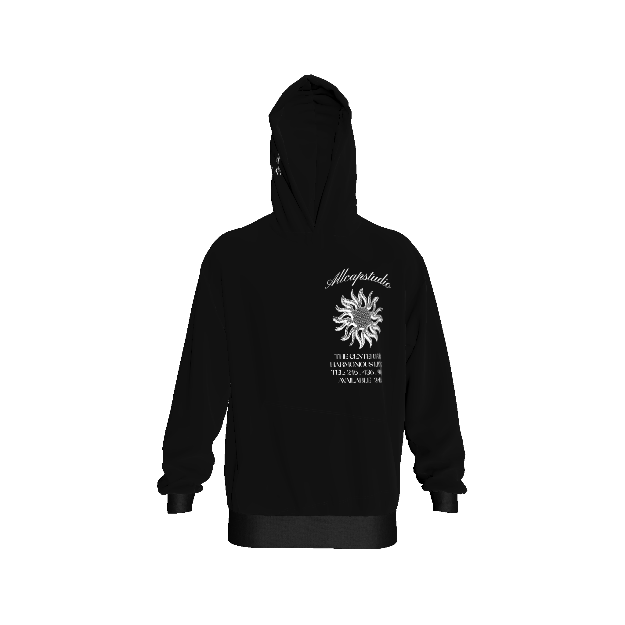 Higher Consciousness Hooded Sweatshirt (Black)