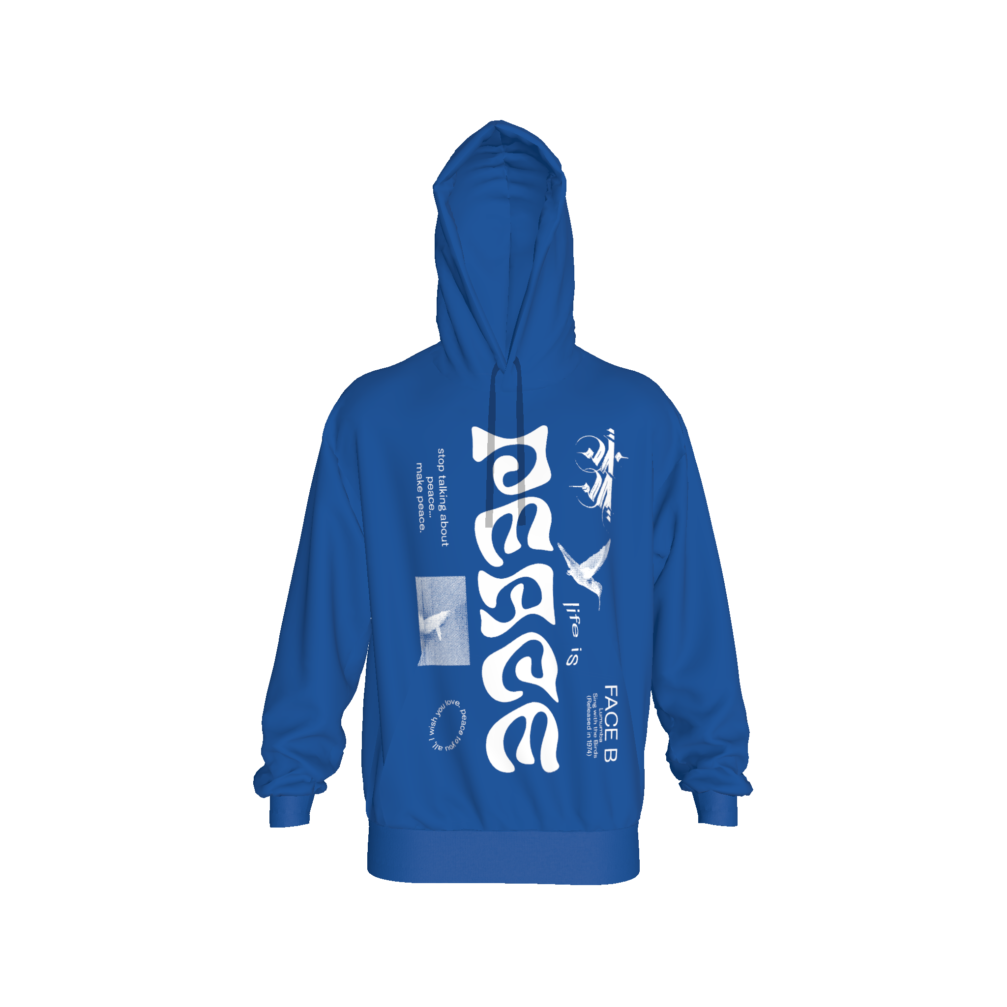 Lumumba Hooded Sweatshirt (Royal Blue)