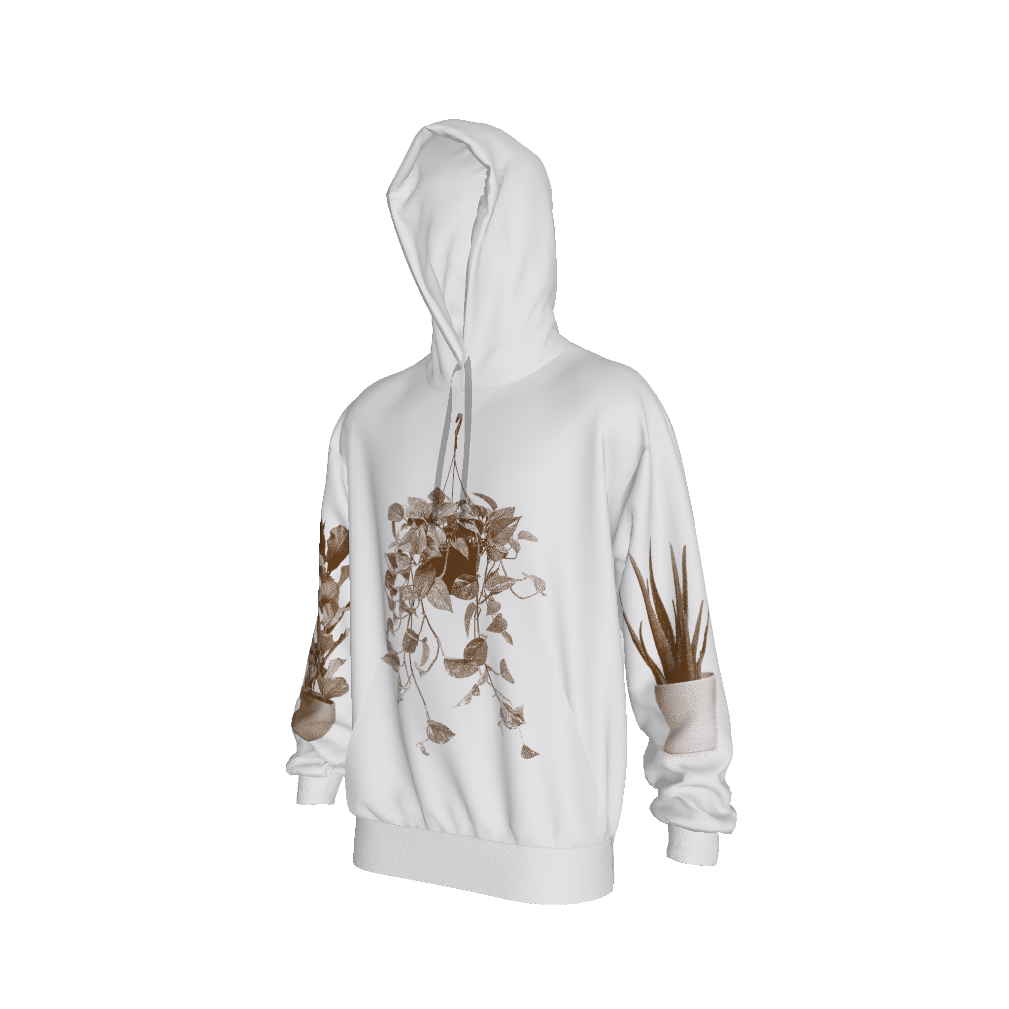 Plant Collection Hooded Sweatshirt (Ash Grey)