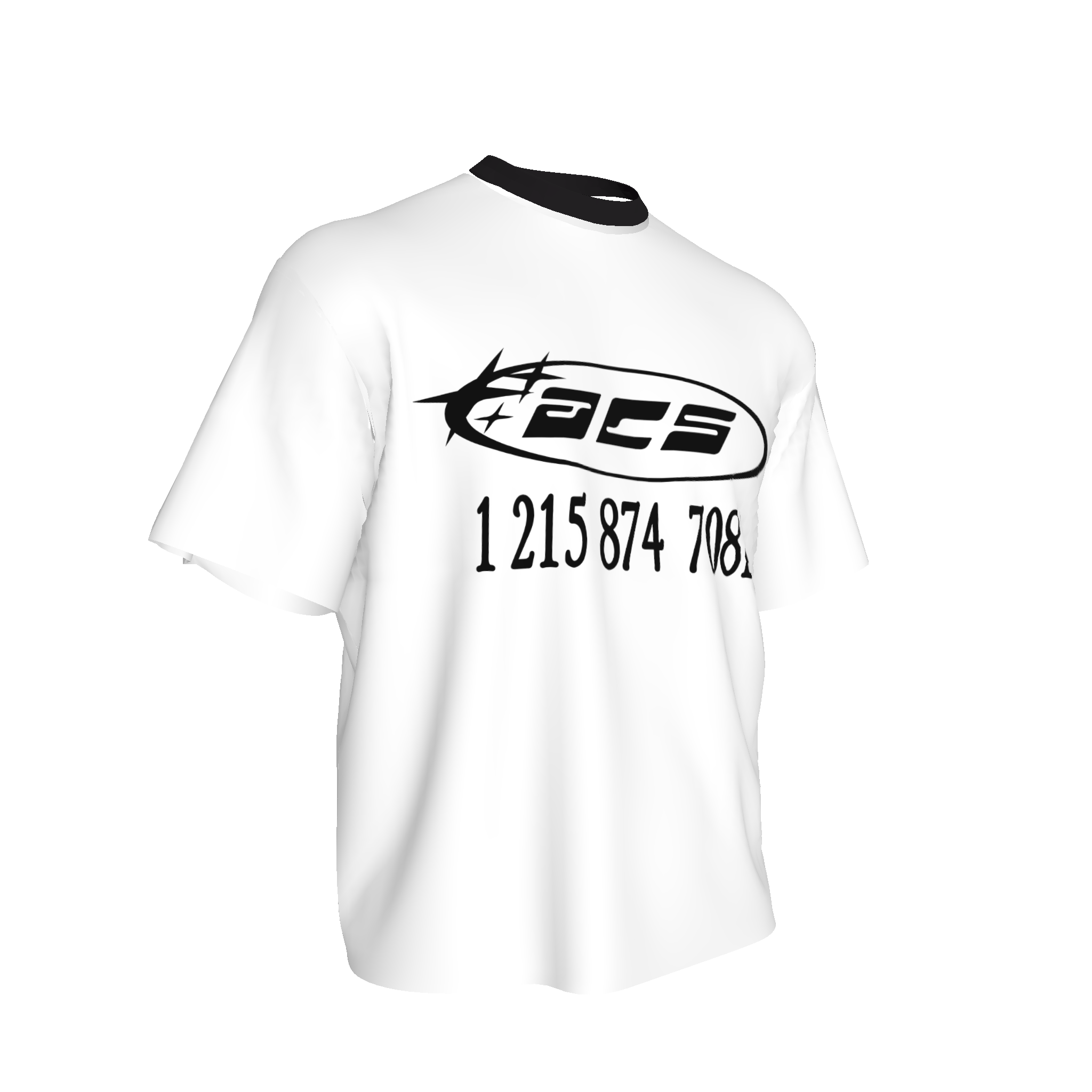 ACS Logo Ringer (White/Black)