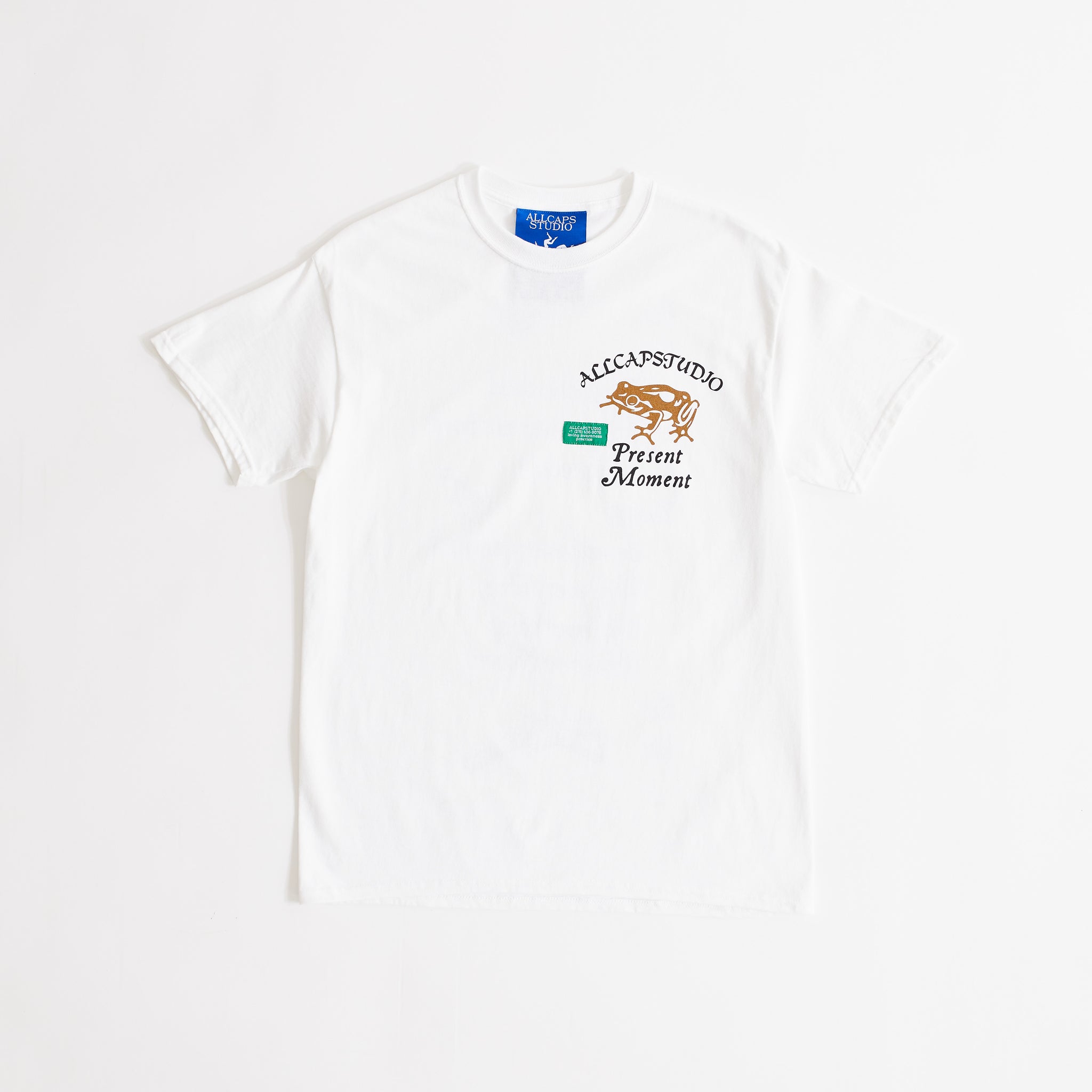 Be Present S/S T-Shirt (White) – ALLCAPSTUDIO